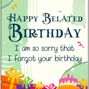 free happy belated birthday images