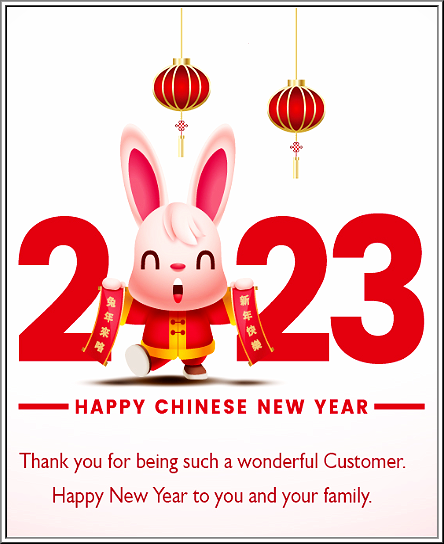 happy chinese new year wishes to customer
