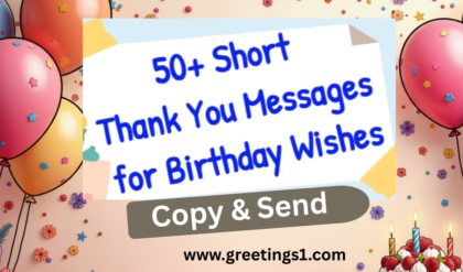 50+ Short Thank You Messages for Birthday Wishes- just copy and send, free download short thank you for birthday wishes images for share