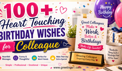 Heart touching birthday wishes for colleague with beautiful office birthday message