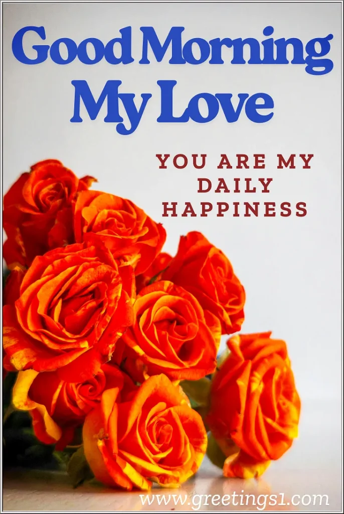 good morning my love rose images for share happiness with your girlfriend
