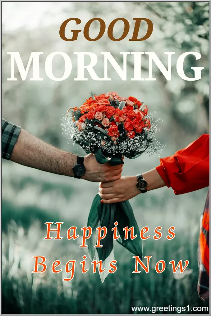 Good morning romantic flowers images for send to love partner