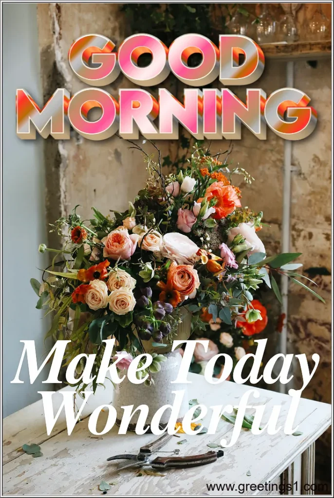 A Classy good morning flowers image hd message