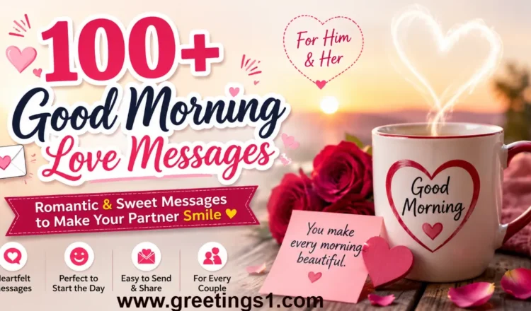 Romantic and Sweet Good Morning love messages for him and her to wish Good Morning