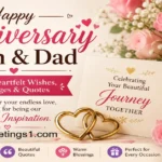 Happy anniversary mom and dad wishes with heartfelt messages and quotes