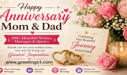 Happy anniversary mom and dad wishes with heartfelt messages and quotes