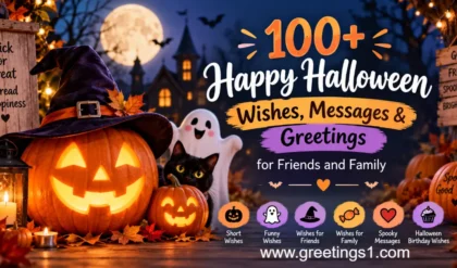 Find 100+ Happy Halloween Wishes, Messages and Greetings for wish Happy Halloween to all your Friends and Family