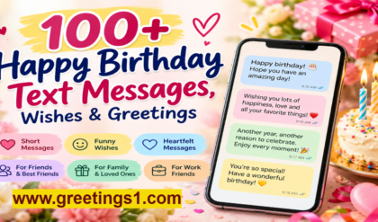 Happy Birthday Text Messages, Wishes and greetings for wish birthday